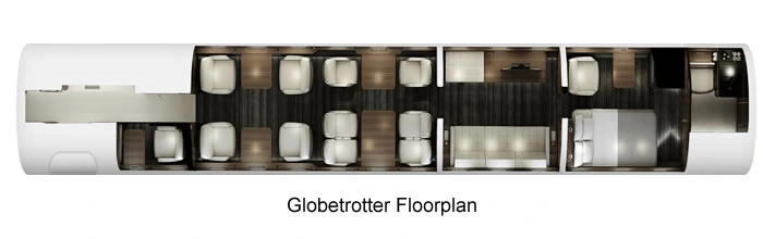Globetrotter floorplan cabin design